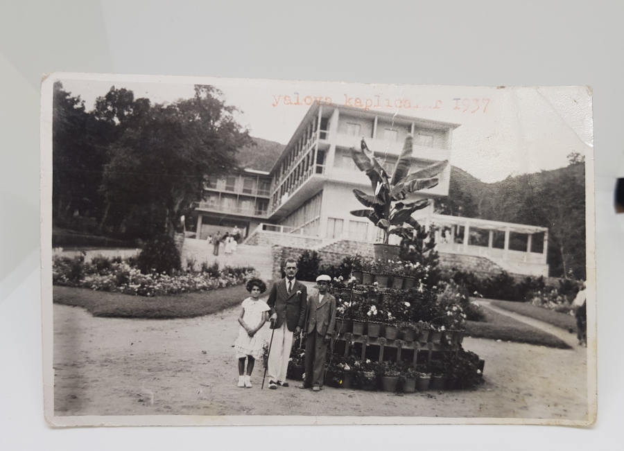 1937 YILI YALOVA KAPLICALARI GÖRSELLİ SİYAH-BEYAZ FOTOĞRAF