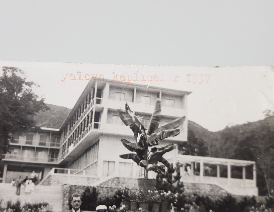 1937 YILI YALOVA KAPLICALARI GÖRSELLİ SİYAH-BEYAZ FOTOĞRAF