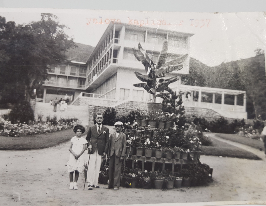 1937 YILI YALOVA KAPLICALARI GÖRSELLİ SİYAH-BEYAZ FOTOĞRAF