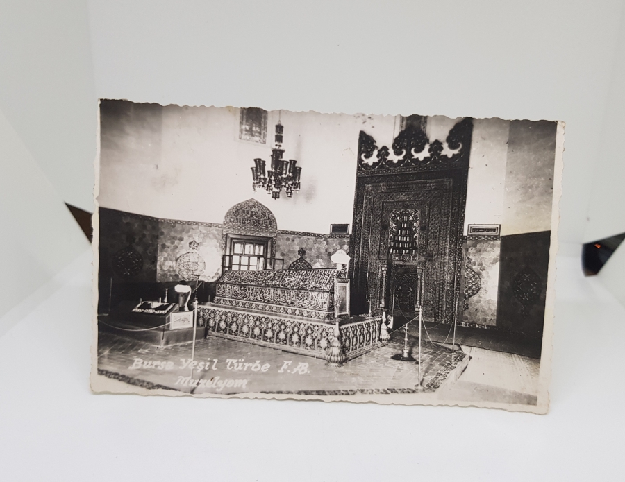 BURSA YEŞİL TÜRBE SİYAH-BEYAZ KARTPOSTAL