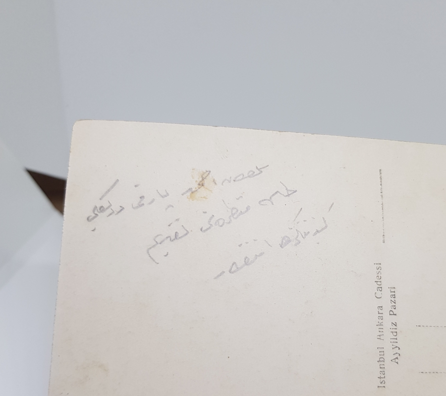 CUMHURİYET BAŞLARI ARKASI OSMANLICA YAZILI SULTAN AHMET MEYDANI GÖRSELLİ KARTPOSTAL