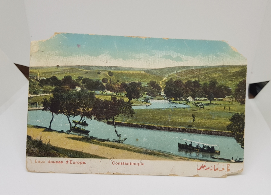 OSMANLICA YAZILI OSMANLI DÖNEMİ KARTPOSTAL