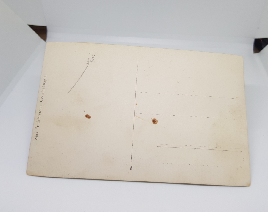 OSMANLI DÖNEMİ ARKASI OSMANLICA YAZILI BEYAZID MEYDANI GÖRSELLİ MAX FRUCHTERMANN EDİTÖRLÜ NADİR KARTPOSTAL