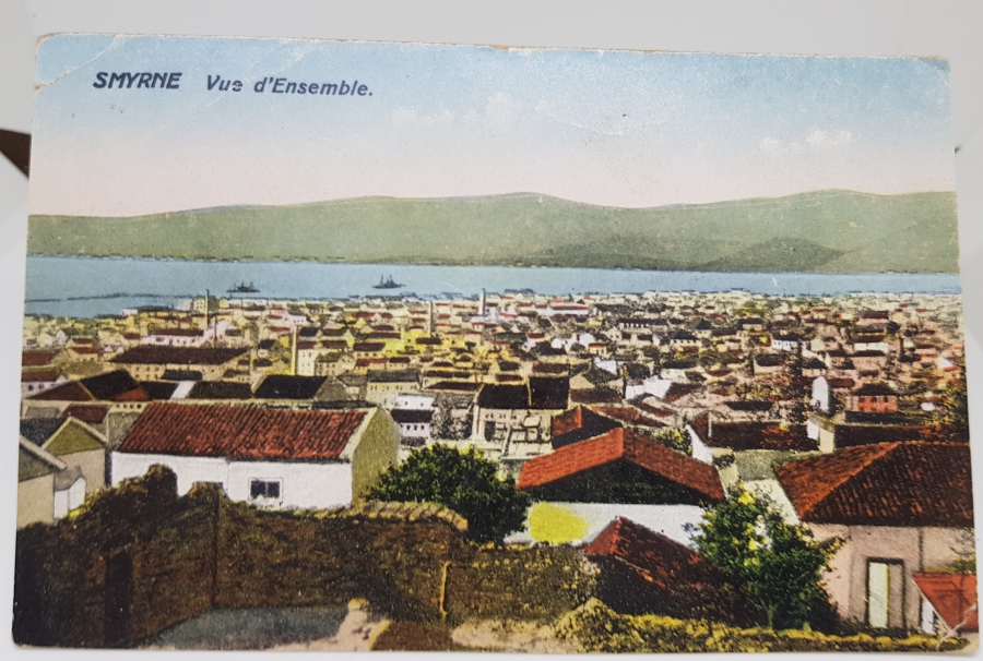 İZMİR GENEL GÖRÜNÜŞLÜ OSMANLI DÖNEMİ KARTPOSTAL