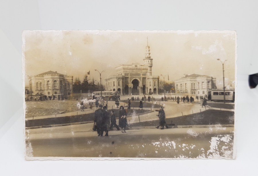 1950LERDEN SİYAH-BEYAZ BEYAZID MEYDANI GÖRSELLİ FOTOĞRAF