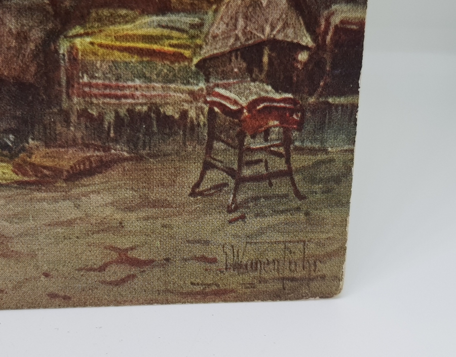 KAPALIÇARŞI GÖRSELLİ OSMANLI DÖNEMİ NADİR TABLO KARTPOSTAL