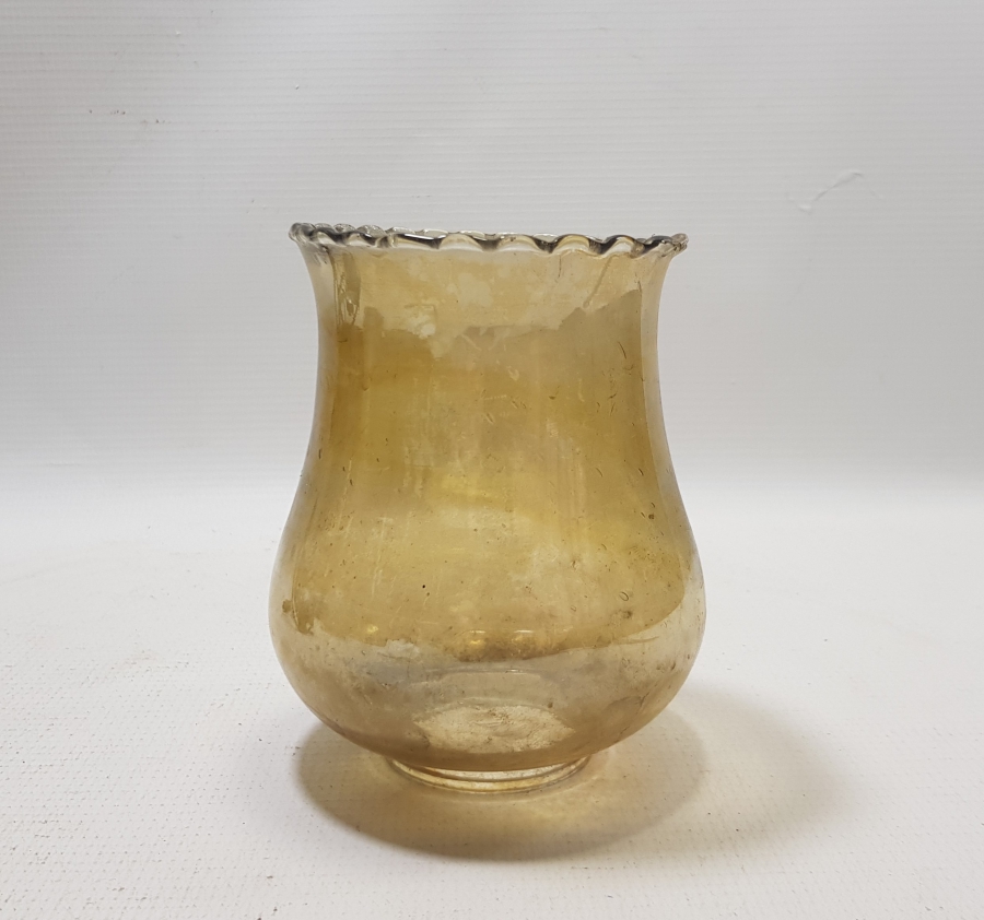 OSMANLI DÖNEMİ NADİR RENKTE GAZ LAMBASI CAMI