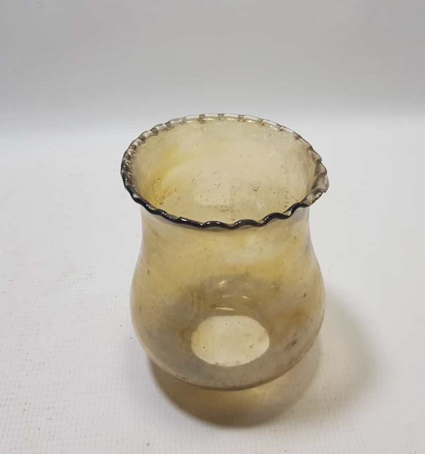 OSMANLI DÖNEMİ NADİR RENKTE GAZ LAMBASI CAMI