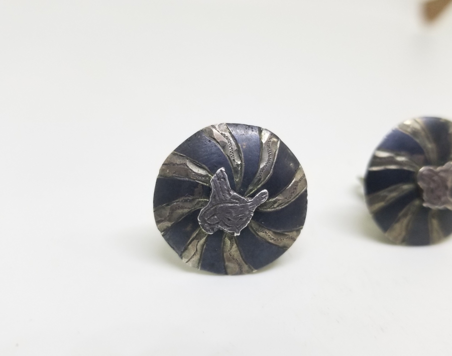 ÜZERİ TUĞRALI OSMANLI DÖNEMİ GÜMÜŞ KÜPE