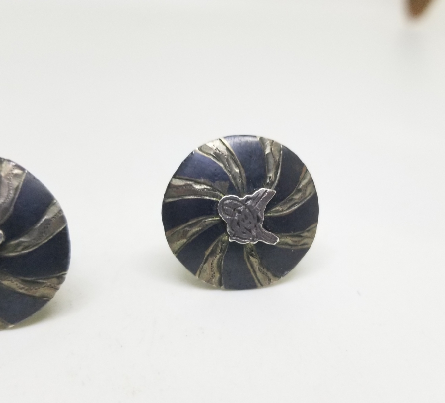 ÜZERİ TUĞRALI OSMANLI DÖNEMİ GÜMÜŞ KÜPE