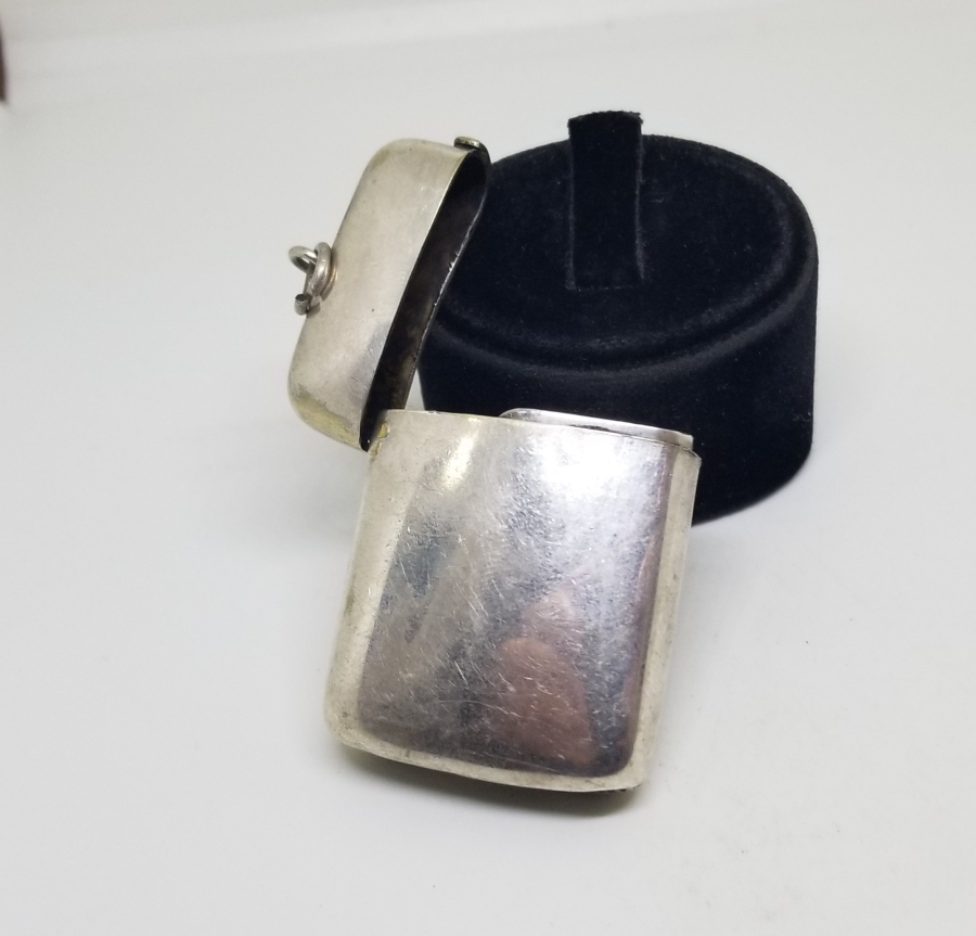 ANTİKA GÜMÜŞ KAPLAMA ANTİKA KİBRİTLİK