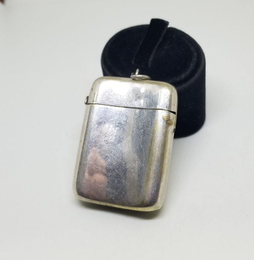 ANTİKA GÜMÜŞ KAPLAMA ANTİKA KİBRİTLİK