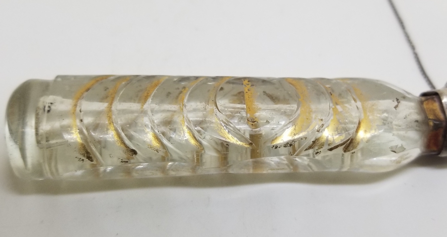 ÜZERİ ALTIN VERMEYLİ GÜMÜŞ KAPAKLI OSMANLI DÖNEMİ NADİR BEYKOZ PARFÜM ŞİŞESİ