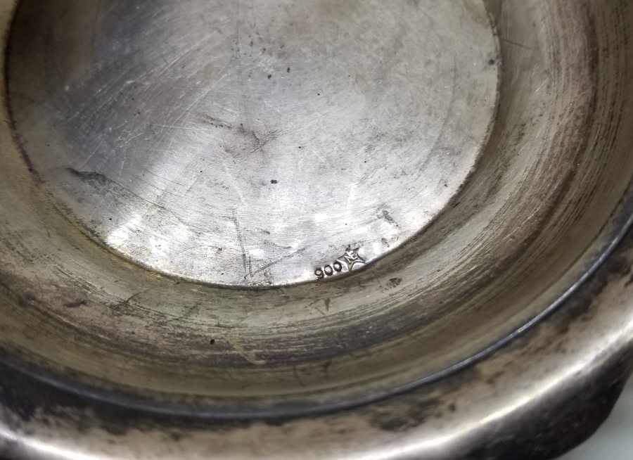 ANTİKA KAPAKLI GÜMÜŞ TABAK