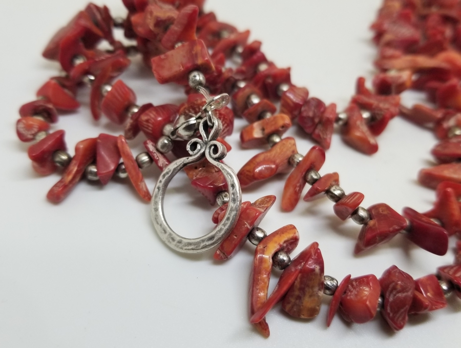 ÖZEL YAPIM ANTİKA MERCAN GERDANLIK