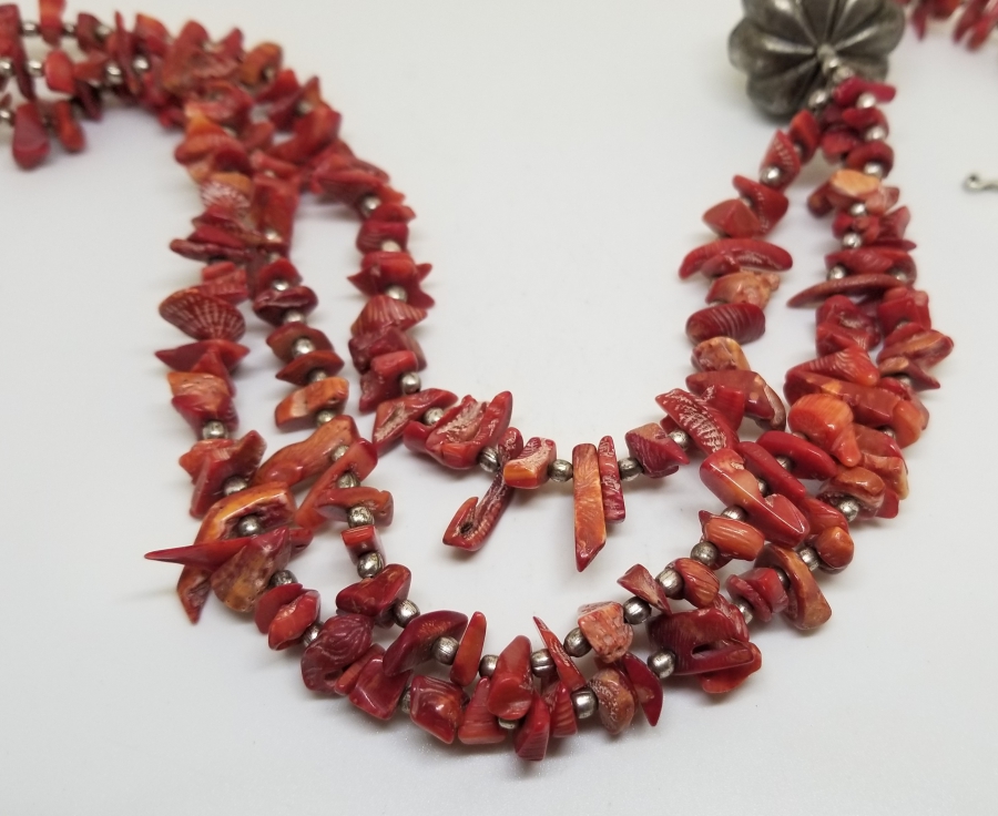 ÖZEL YAPIM ANTİKA MERCAN GERDANLIK