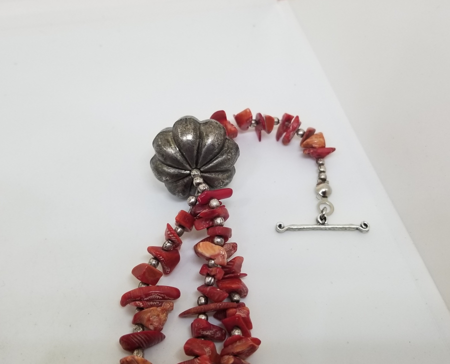 ÖZEL YAPIM ANTİKA MERCAN GERDANLIK