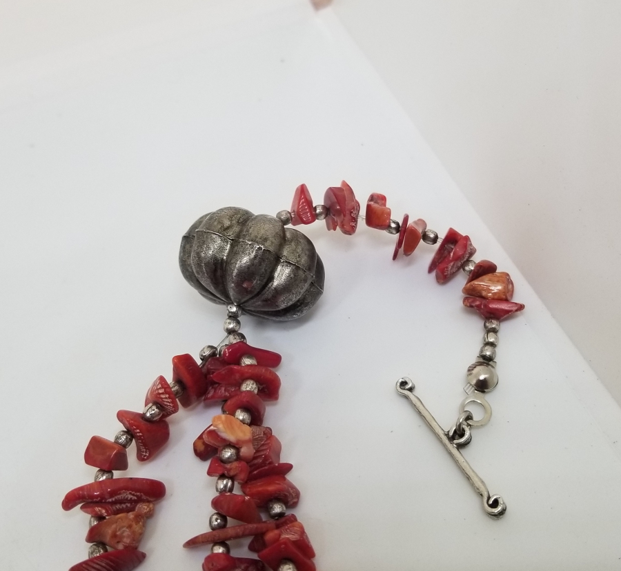 ÖZEL YAPIM ANTİKA MERCAN GERDANLIK