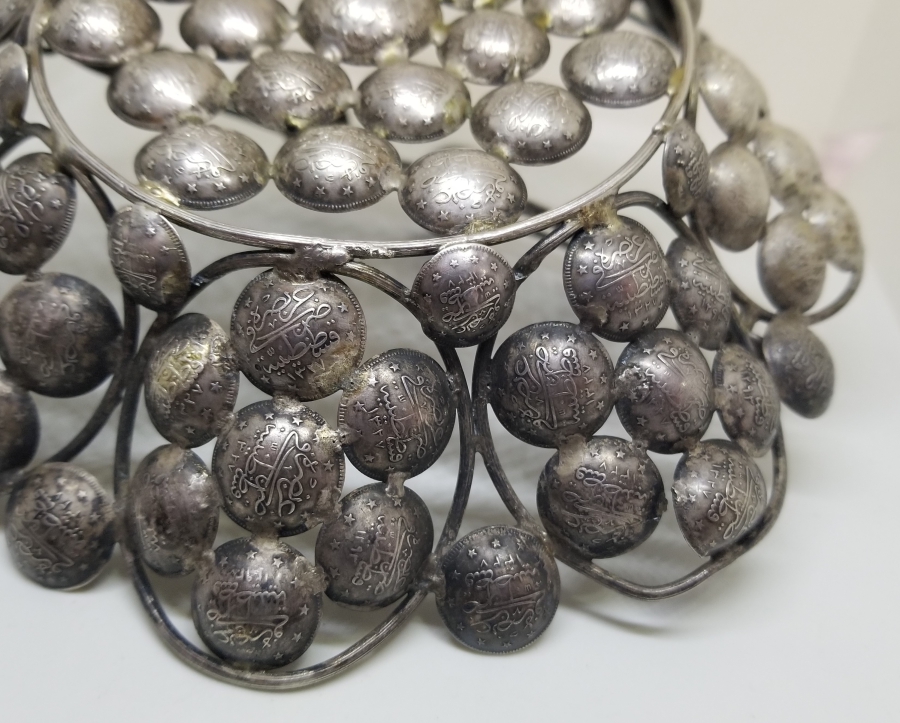 ABDÜLHAMİD VE MEHMED REŞAD HAN DÖNEMİ GÜMÜŞ PARALARDAN YAPILMIŞ OSMANLI DÖNEMİ GÜMÜŞ BAYRAM ŞEKERLİĞİ