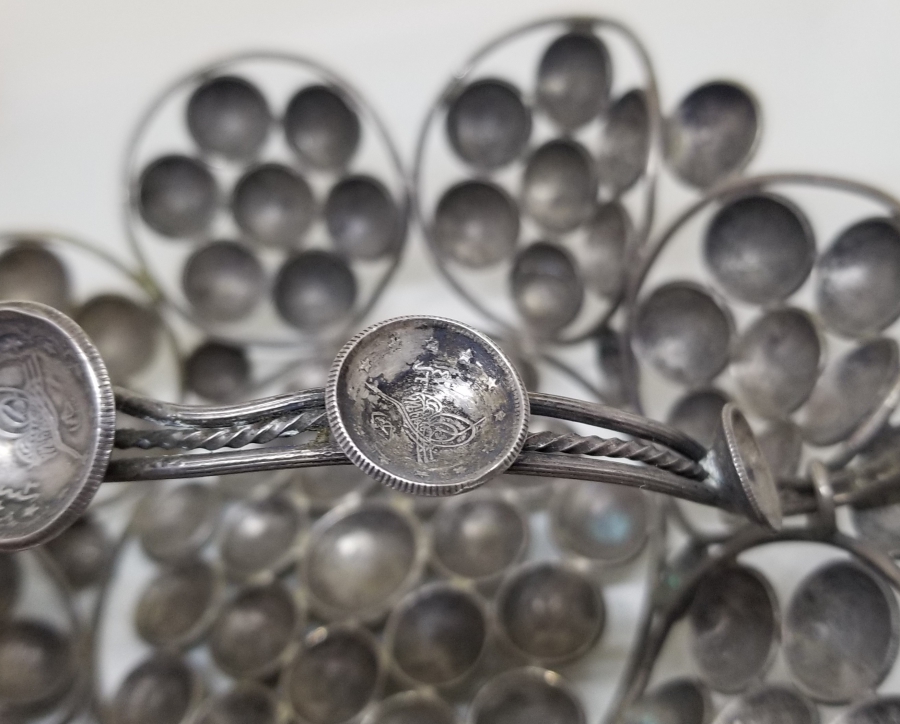 ABDÜLHAMİD VE MEHMED REŞAD HAN DÖNEMİ GÜMÜŞ PARALARDAN YAPILMIŞ OSMANLI DÖNEMİ GÜMÜŞ BAYRAM ŞEKERLİĞİ