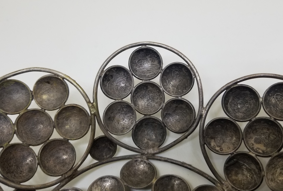 ABDÜLHAMİD VE MEHMED REŞAD HAN DÖNEMİ GÜMÜŞ PARALARDAN YAPILMIŞ OSMANLI DÖNEMİ GÜMÜŞ BAYRAM ŞEKERLİĞİ