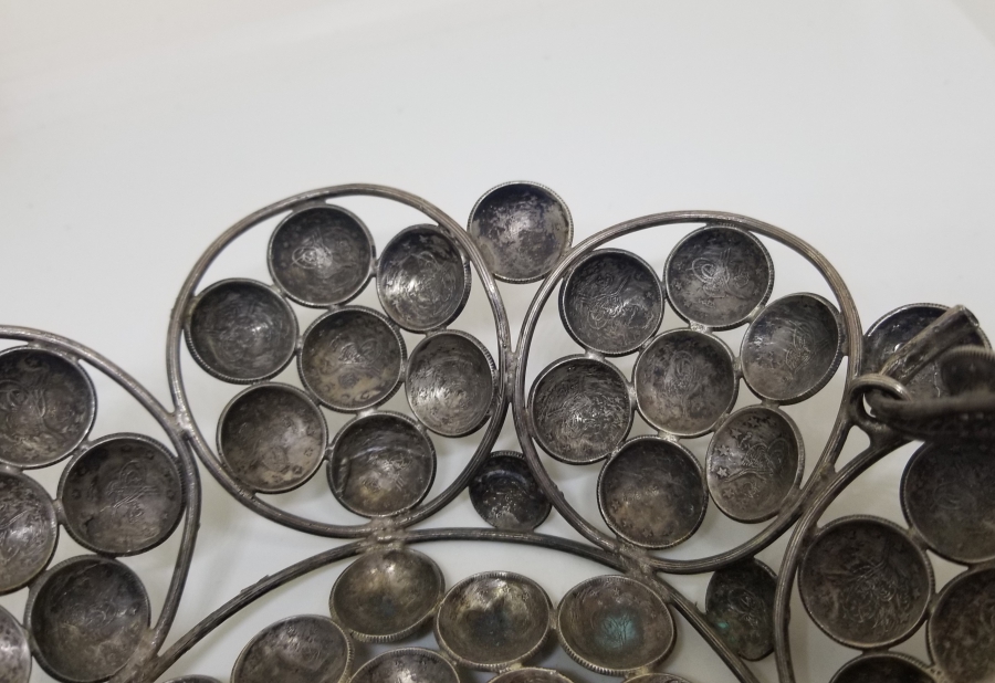 ABDÜLHAMİD VE MEHMED REŞAD HAN DÖNEMİ GÜMÜŞ PARALARDAN YAPILMIŞ OSMANLI DÖNEMİ GÜMÜŞ BAYRAM ŞEKERLİĞİ