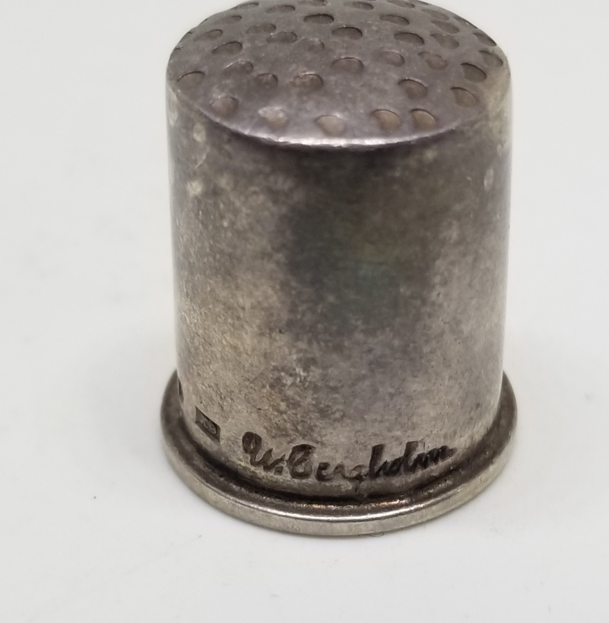 İNGİLİZ DAMGALI ANTİKA GÜMÜŞ TERZİ YÜKSÜĞÜ