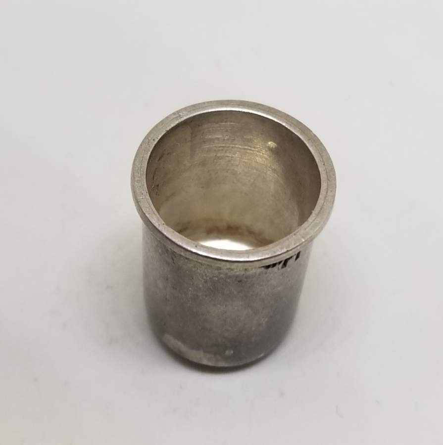 İNGİLİZ DAMGALI ANTİKA GÜMÜŞ TERZİ YÜKSÜĞÜ