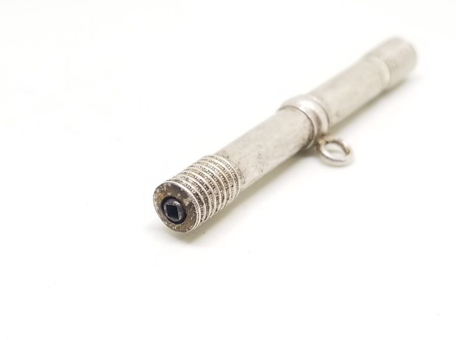 OSMANLI DÖNEMİ NADİR FORMDA GÜMÜŞ CEP SAATİ KURMA ANAHTARI