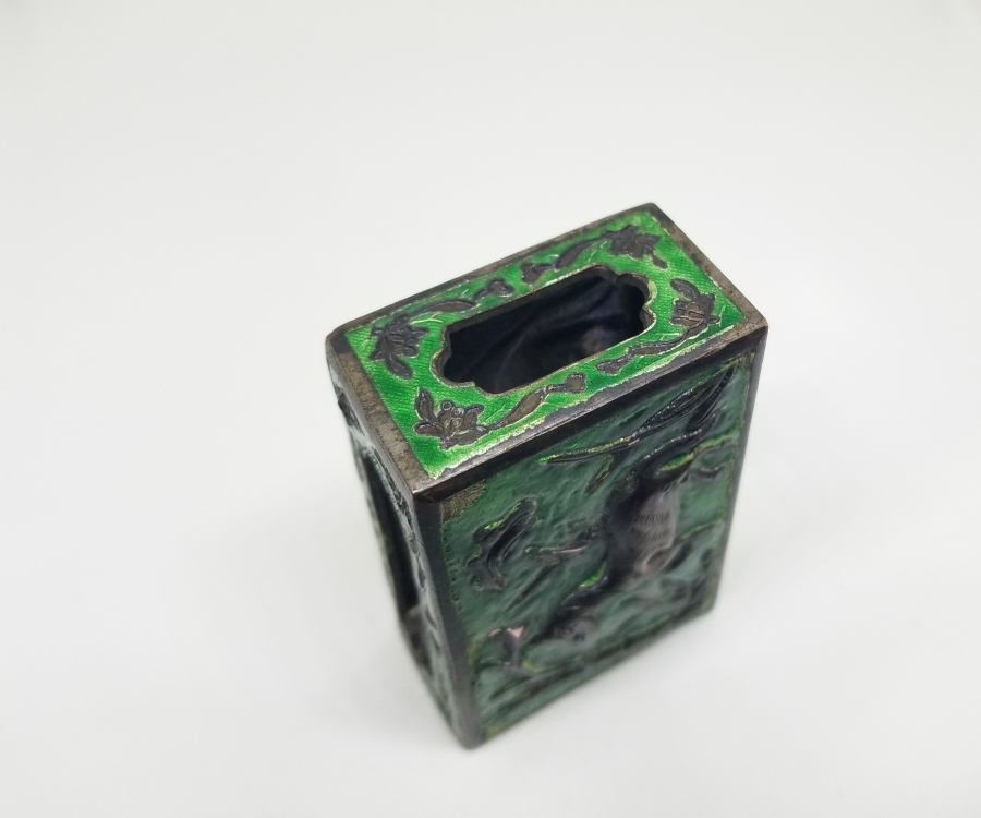 ANTİKA MİNELİ GÜMÜŞ KİBRİTLİK