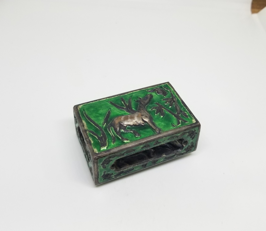 ANTİKA MİNELİ GÜMÜŞ KİBRİTLİK