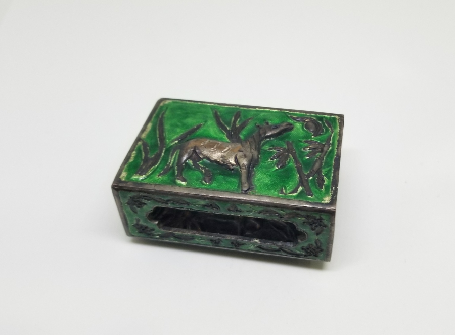 ANTİKA MİNELİ GÜMÜŞ KİBRİTLİK