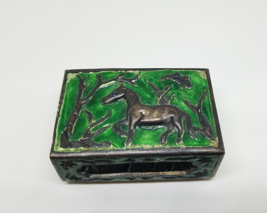 ANTİKA MİNELİ GÜMÜŞ KİBRİTLİK