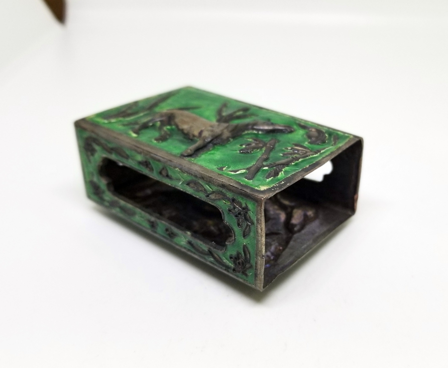 ANTİKA MİNELİ GÜMÜŞ KİBRİTLİK