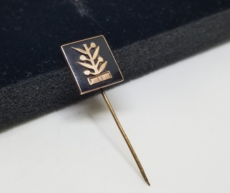 ÜZERİ HAYAT AĞAÇLI VE OLTU TAŞLI EL YAPIMI OSMANLI DÖNEMİ ALTIN ROZET