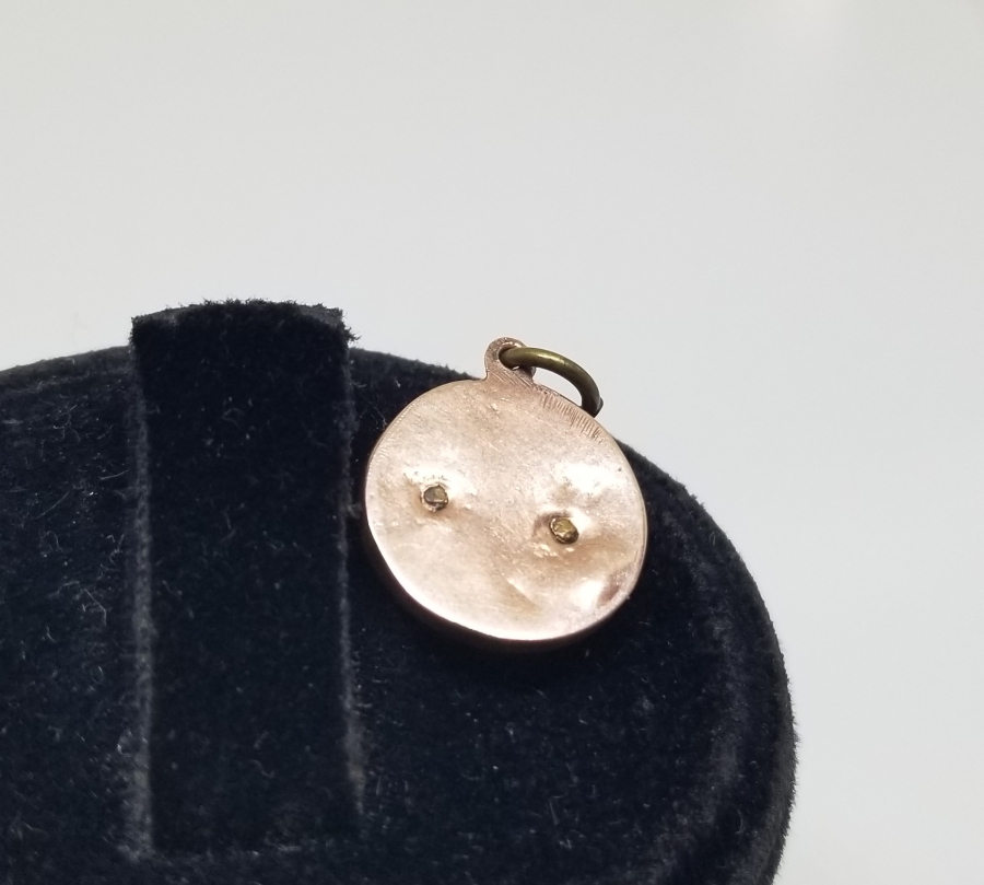 JANDARMA KOKARTLI OSMANLI DÖNEMİ ALTIN OLTU TAŞLI KOLYE UCU