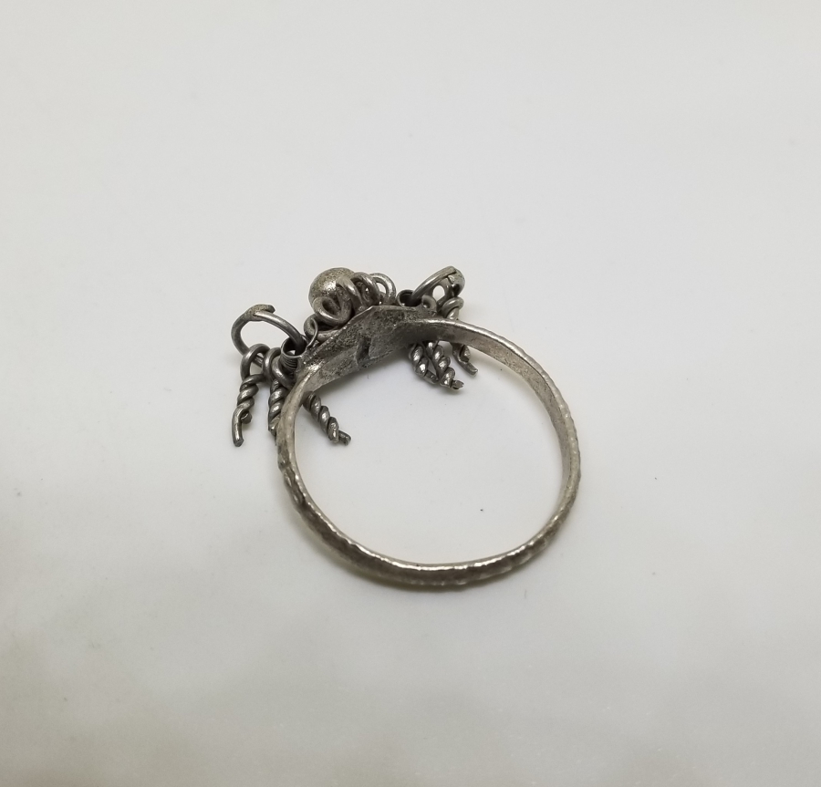 OSMANLI DÖNEMİ CINGILLI GÜMÜŞ YÜZÜK