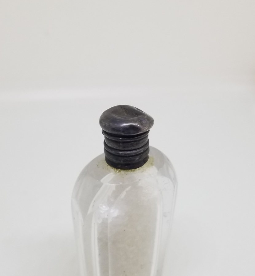 OSMANLI DÖNEMİ ÇOK NADİR GÜMÜŞ KAPAKLI GÜL YAĞI ŞİŞESİ