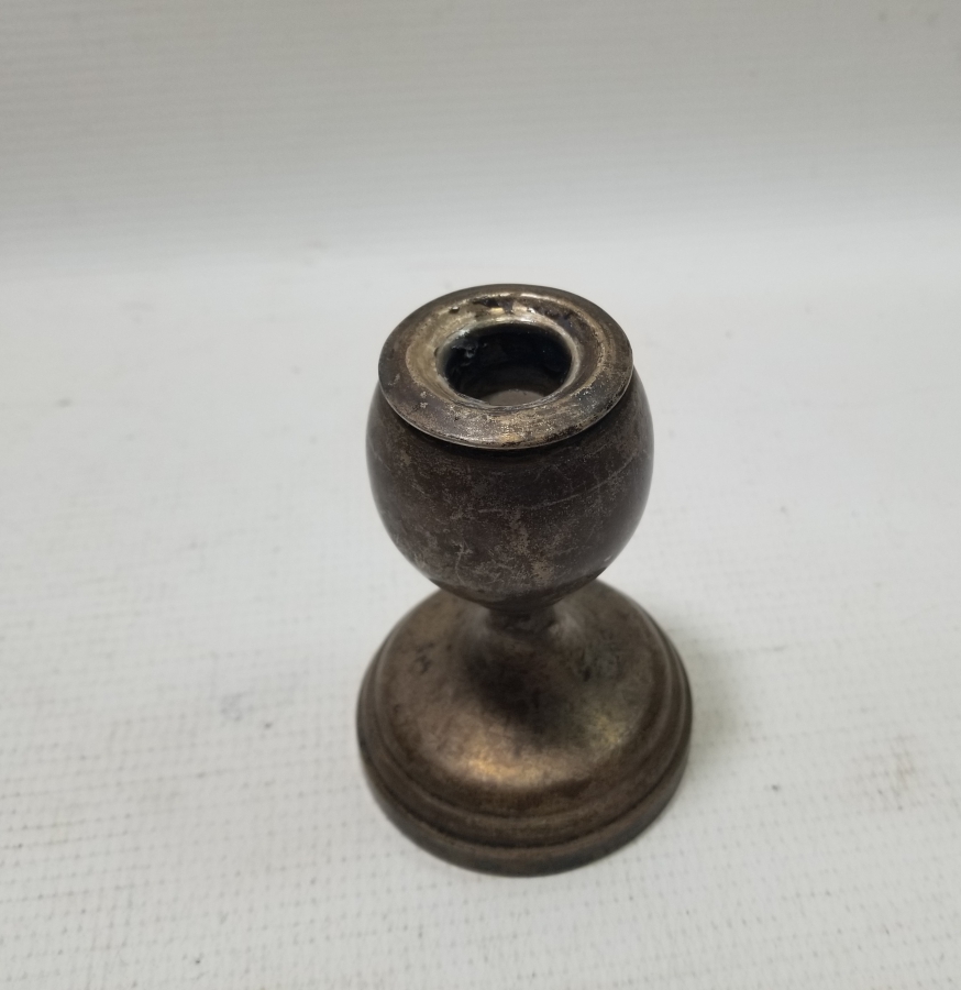 ANTİKA GÜMÜŞ AYAKLI MUMLUK