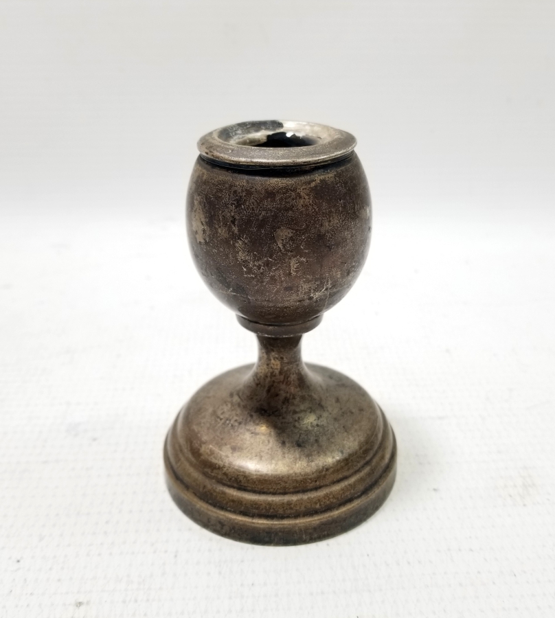 ANTİKA GÜMÜŞ AYAKLI MUMLUK