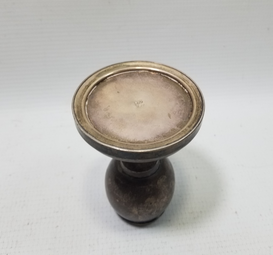 ANTİKA GÜMÜŞ AYAKLI MUMLUK