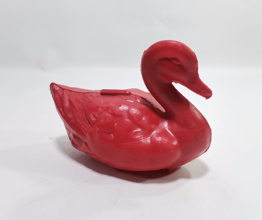 ANTİKA YERLİ YAPIM OYUNCAK ÖRDEK FİGÜRÜ