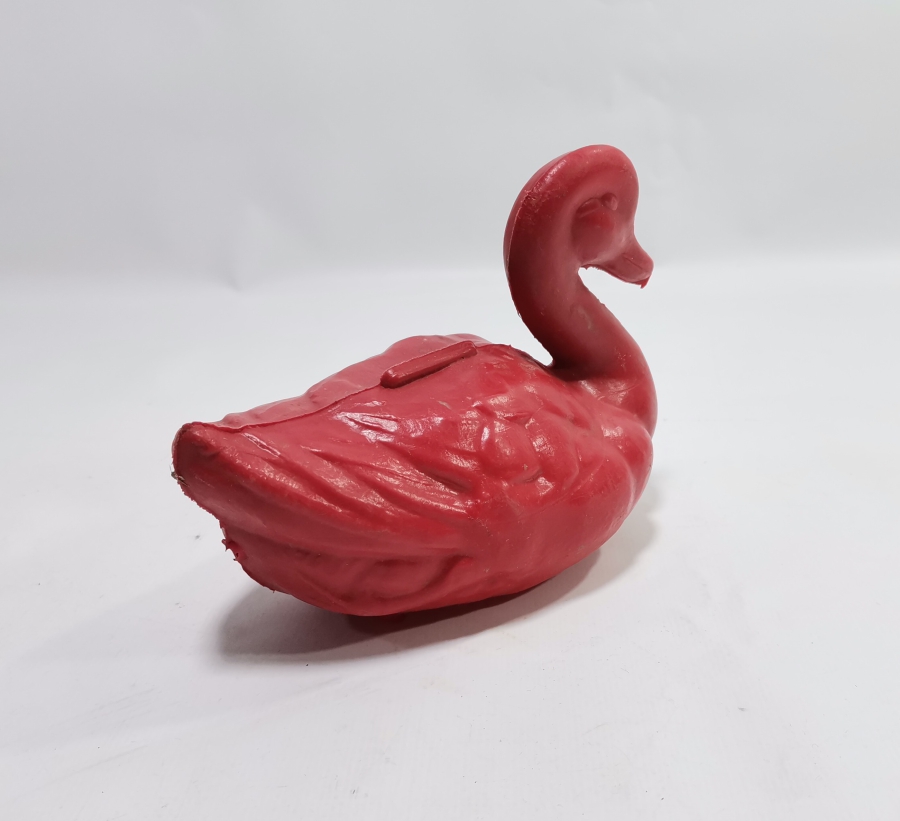 ANTİKA YERLİ YAPIM OYUNCAK ÖRDEK FİGÜRÜ