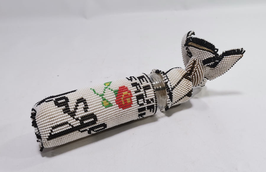 CEZAEVİ YAPIMI BONCUK İŞİ KUŞLU KOLONYALIK