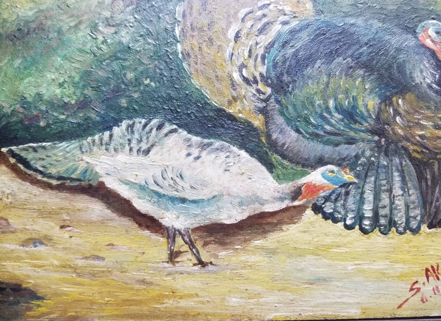 S.AKDAĞ İMZALI 1960 TARİHLİ TUVAL ÜZERİ YAĞLI BOYA TABLO