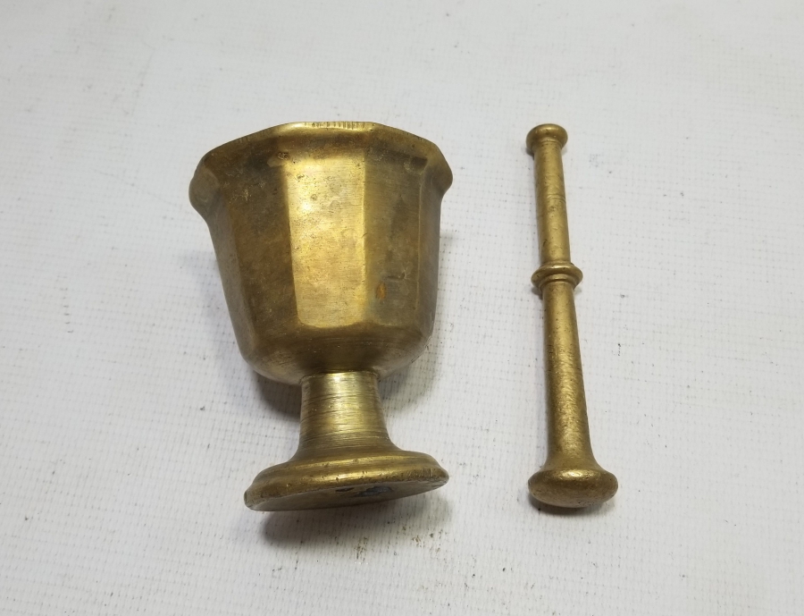 NADİR TİPTE ANTİKA PİRİNÇ HAVAN