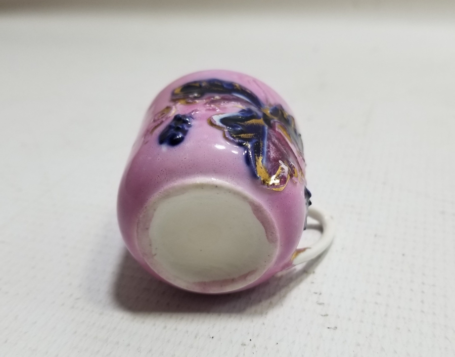 ÜZERİ EL BOYAMA VE ALTIN VERMEYLİ OSMANLI DÖNEMİ KAHVE FİNCANI