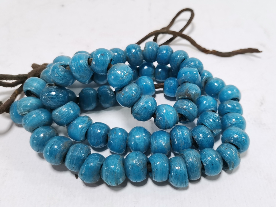 OSMANLI DÖNEMİ EL YAPIMI ÜFLEME GÖK BONCUK - TAY NAZARLIĞI