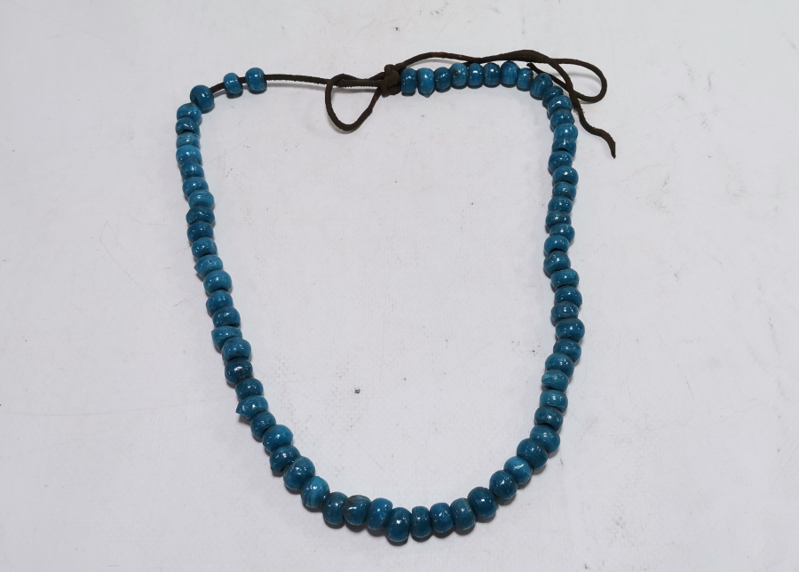 OSMANLI DÖNEMİ EL YAPIMI ÜFLEME GÖK BONCUK - TAY NAZARLIĞI