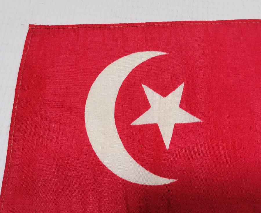 1920 YILI PASİFİK TİCARET FUARI İÇİN ÖZEL YAPILMIŞ OSMANLI DÖNEMİ NADİR BAYRAK